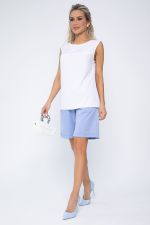 Костюм с шортами Мерано (бело-голубой) К15339-5М LT Collection