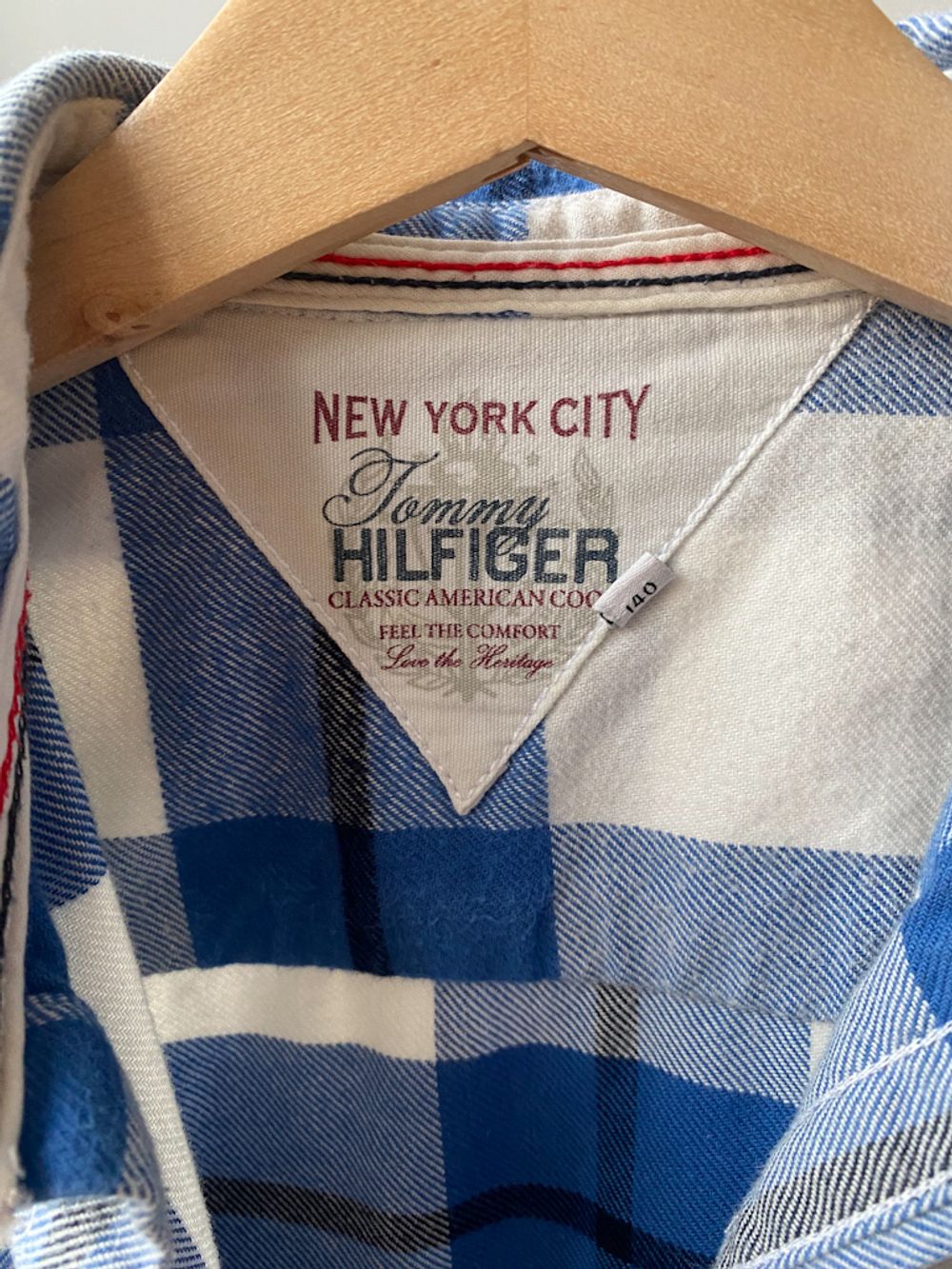 Хлопковая рубашка Tommy Hilfiger, 140