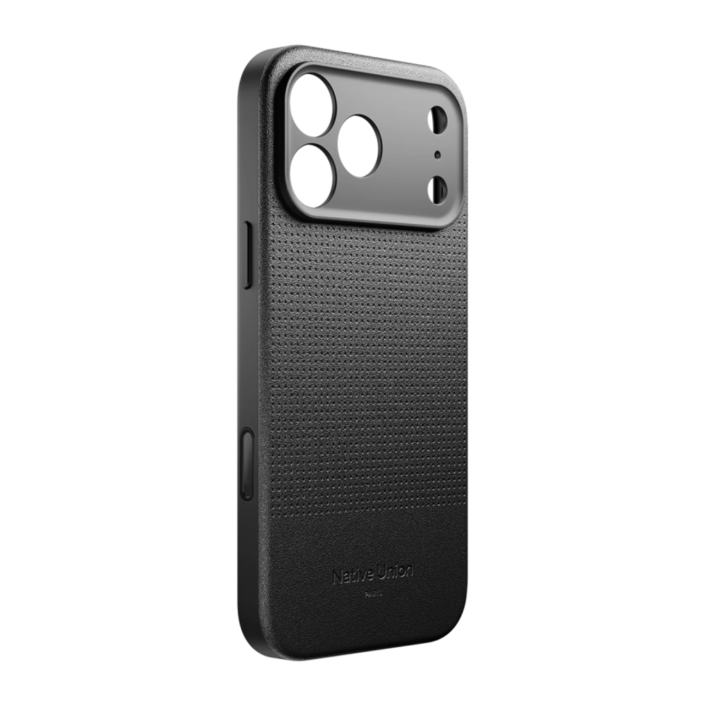 Кожаный чехол MagSafe Native Union Active Case для iPhone 17 Pro Max Текстурированный гибридный чехол из экокожи с защитой камеры, повышенным уровнем защиты при падении и сенсорной накладкой для Контроллера камеры