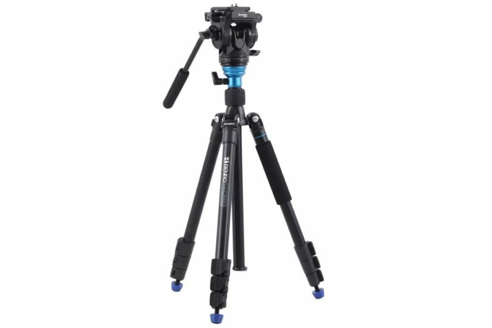 Штатив Benro A1883FBV3H Aero с видеоголовой аллюминевый с клипсами (трансформер в монопод)