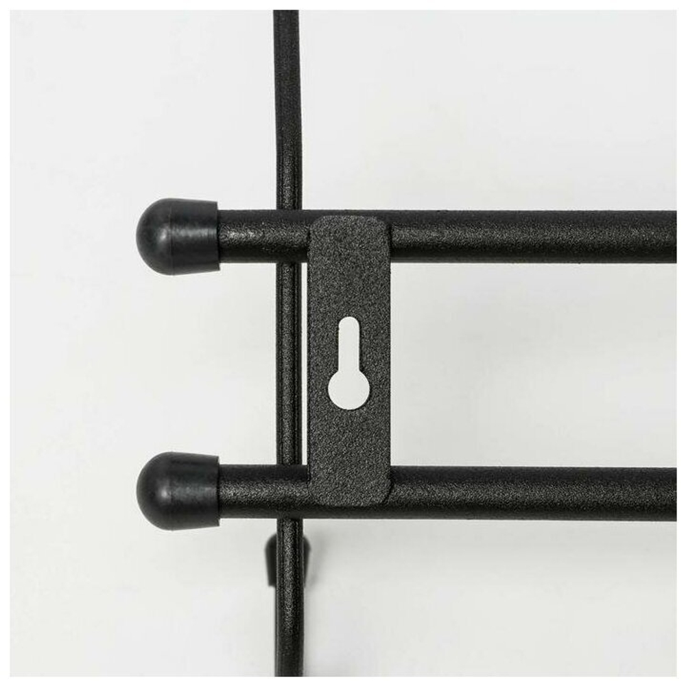 ВЕШАЛКА НАСТЕННАЯ СТАНДАРТ 5 КРЮЧКОВ ЧЕРНЫЙ ВНС52