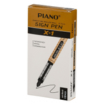 Ручка гелевая, роллер, Piano, чёрные чернила, бронзовый корпус