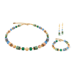 Колье Coeur de Lion Green-Blue-Peach 3039/10-0551