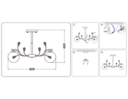 Ambrella Подвесная люстра Traditional TR9072