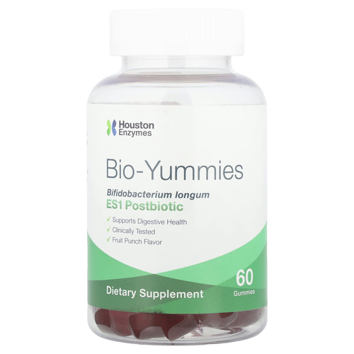 Houston Enzymes, Bio-Yummies, фруктовый пунш, 60 жевательных таблеток