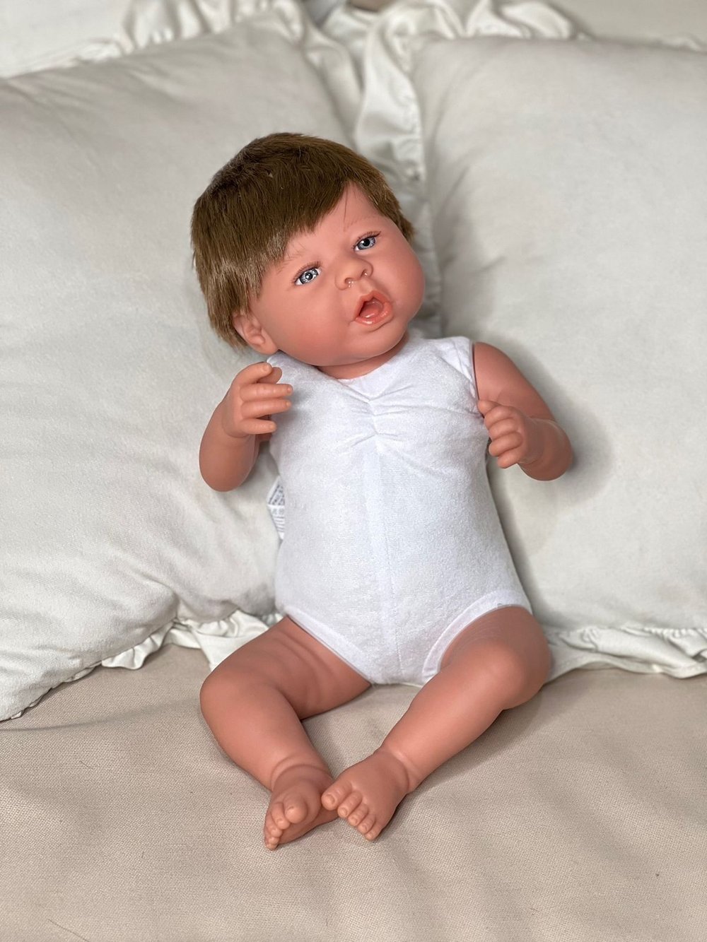 Кукла Реборн Marina and Pau 45cм Martina мягконабивная (M3131)