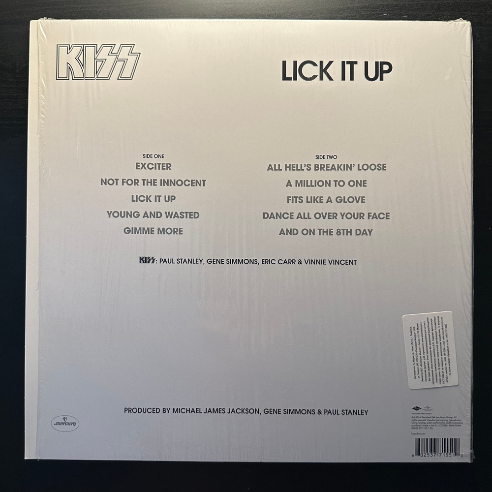 Kiss - Lick It Up (Европа 2014г.)