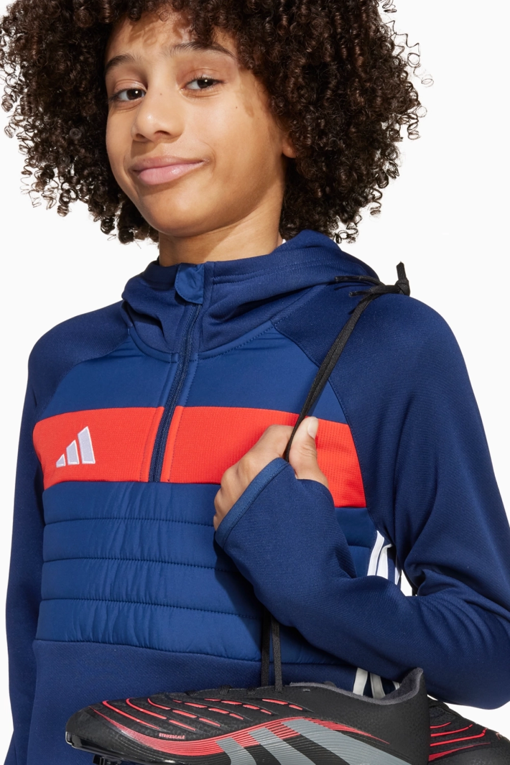 Кофта adidas Tiro 25 Essentials Winterized Training Junior - темно-синий