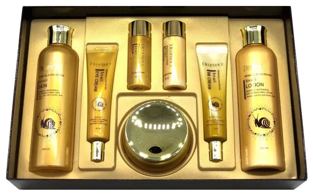 Антивозрастной набор с Муцином улитки DEOPROCE