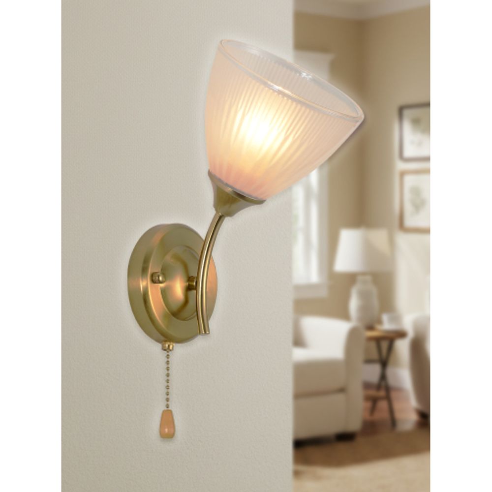 Бра светильник Rivoli Debra 9189-401 настенный 1 х Е27 60 Вт модерн с выключателем | Rivoli