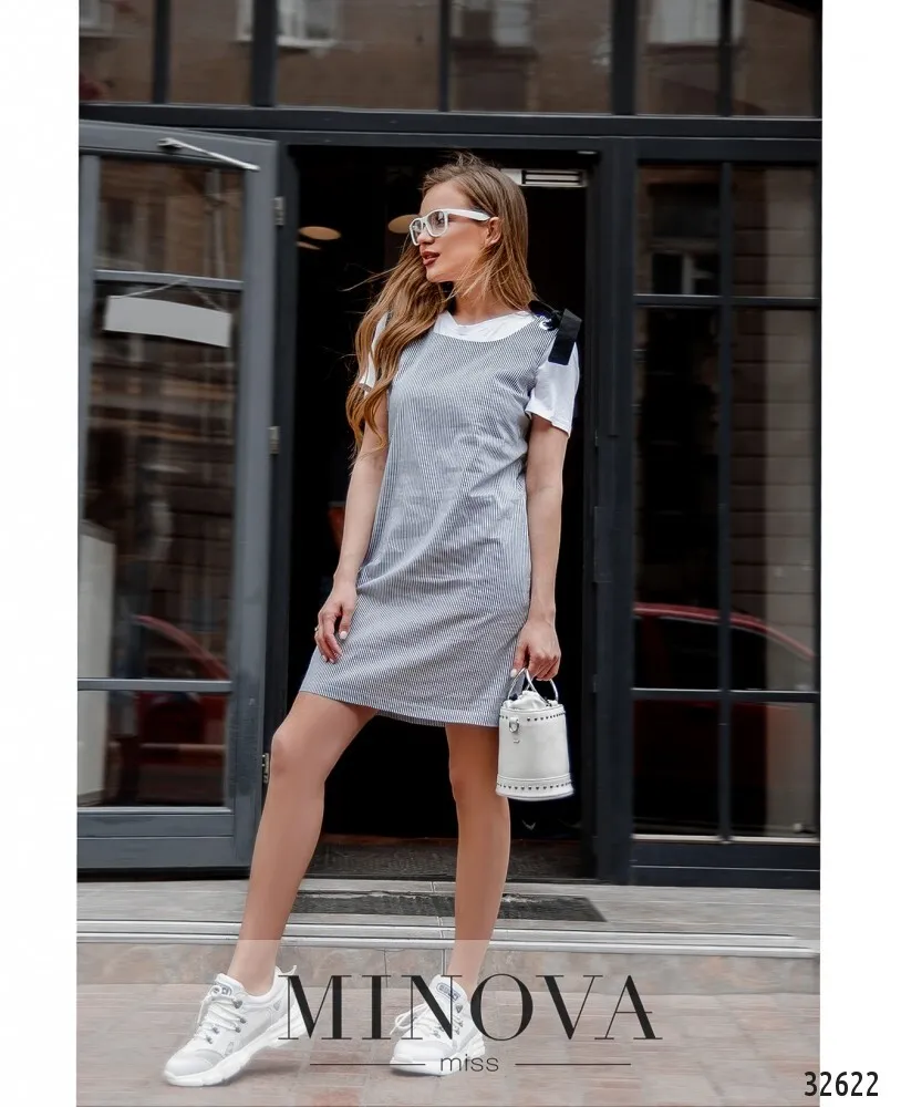 Сарафан 8585-черный Minova