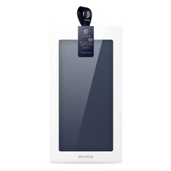 Чехол книжка из PU кожи синего цвета от Dux Ducis для смартфона Sony Xperia 1 VI (1-6), серия Skin Pro Series Case