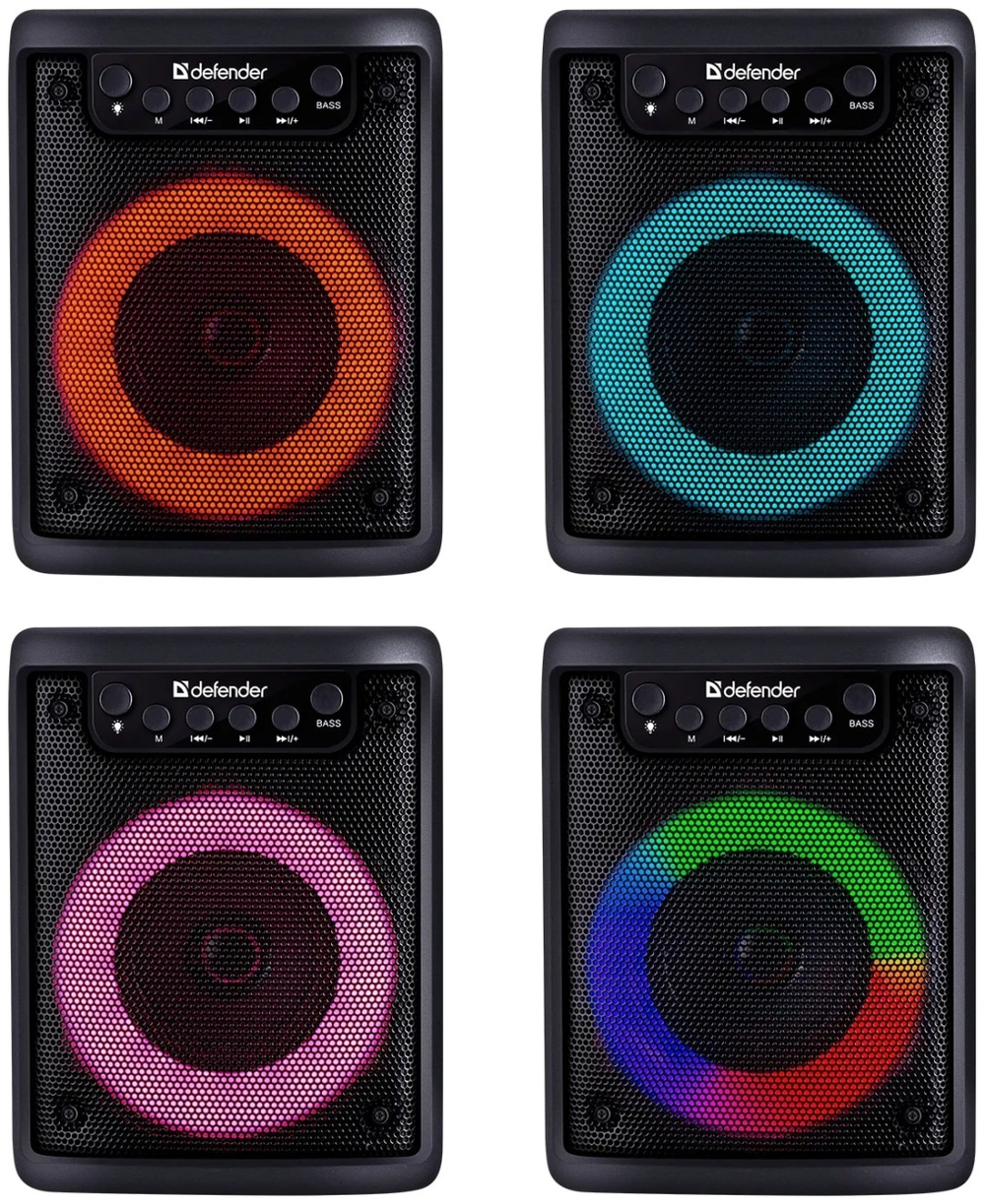 Портативная колонка Defender Funky черный