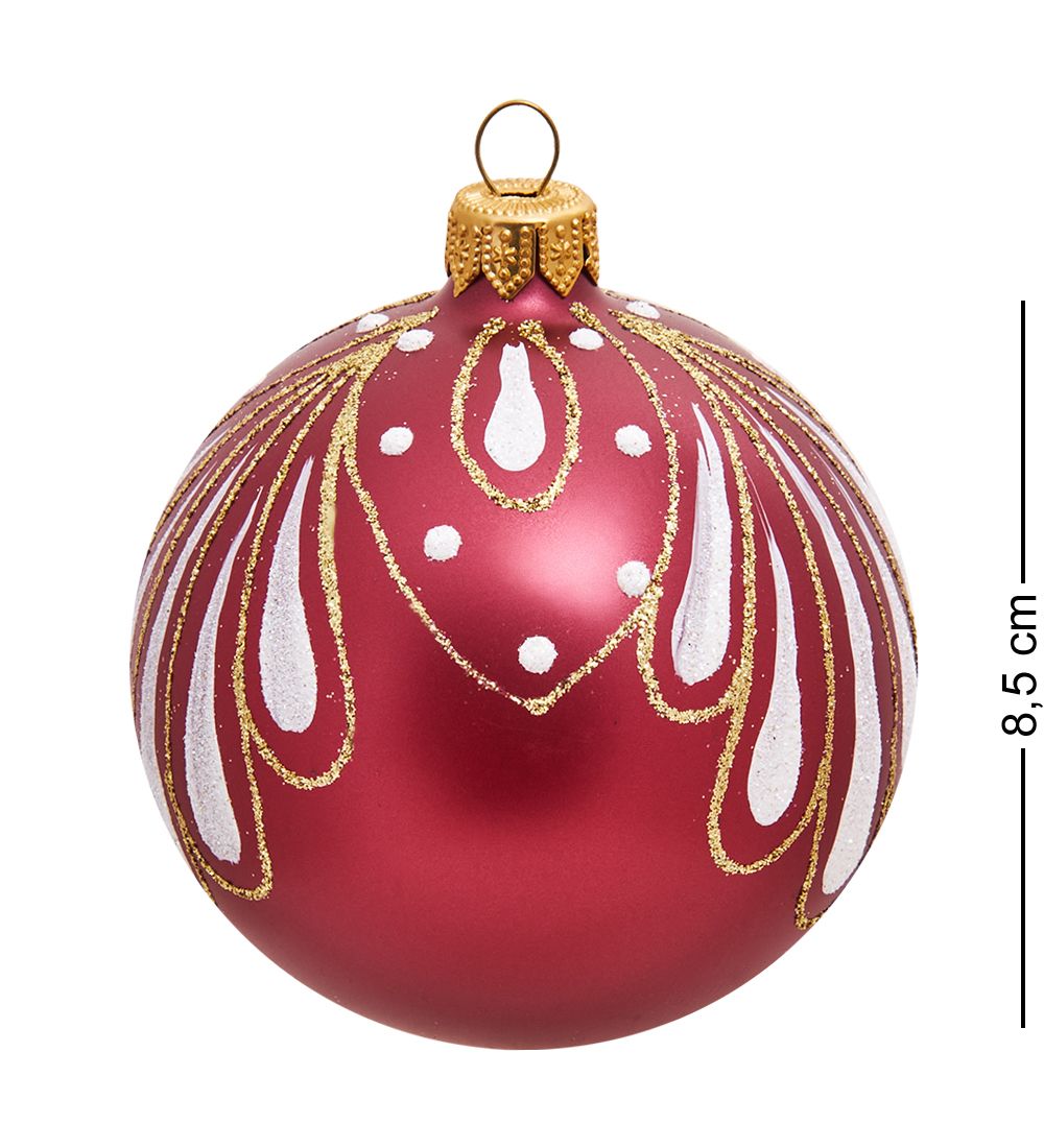 Элита НФШ-1374/5 Набор ел.украшений Шар 2шт «Перо павлина» 85 мм