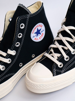 Кеды Converse x Comme des Garcons Play Chuck 70 Hi Black - 45 EU