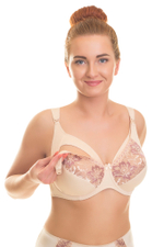 1139 бюстгальтер "Бежевый с розовым рубином"