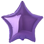 Фольгированный шар-звезда, металлик, фиолетовые оттенки, 46 см