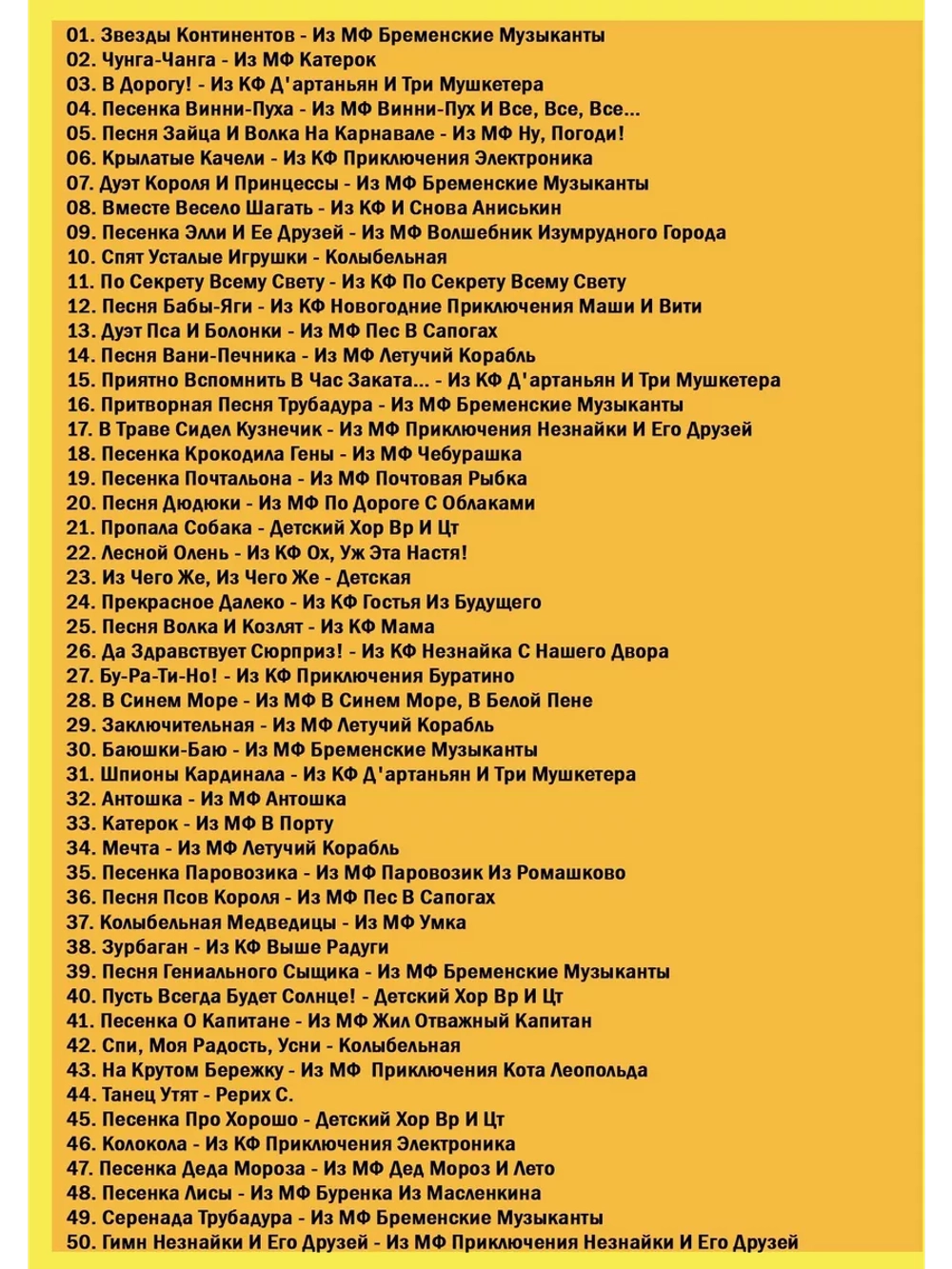 Любимые песни детства (Часть 2) (Караоке DVD)