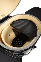 Керамический угольный гриль Primo Oval XL 400 All-in-one, 47x64 см, с ножками и столиками