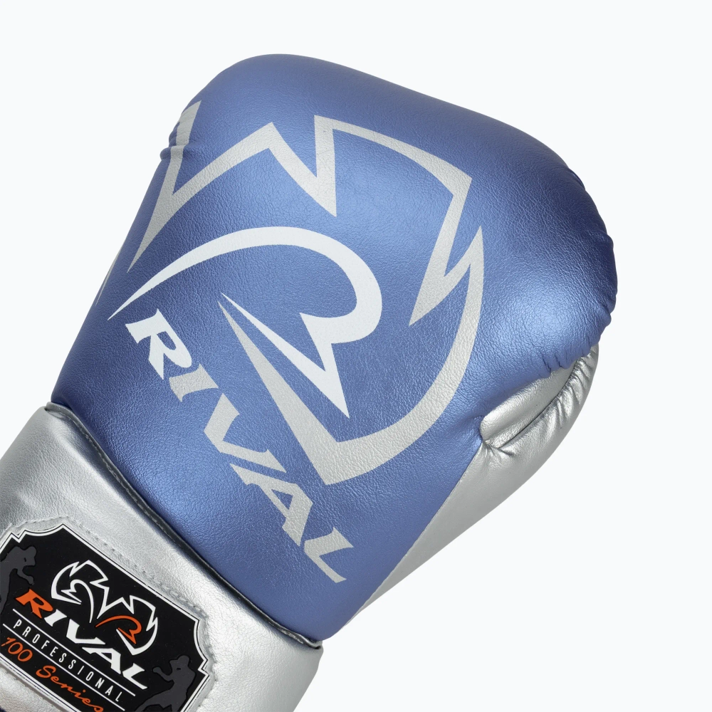 Боксёрские перчатки Rival RS100 Professional blue/silver
