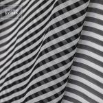 Шифон в черно-белую полоску