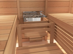 Электрическая печь SAWO NORDEX NRN-60Ni2-Z-C (6,0 кВт, внутри оцинковка, снаружи нержавейка, выносной пульт (встроенный блок мощности, пульт покупается отдельно)