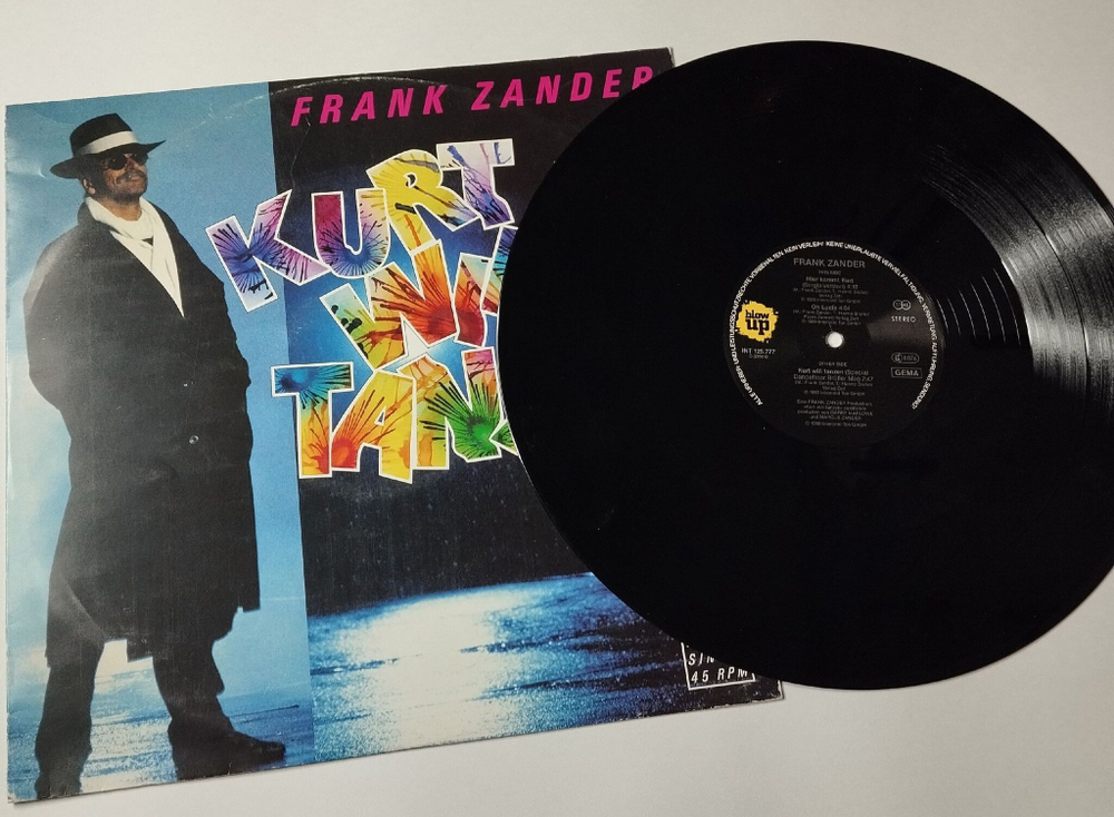 Винтажная виниловая пластинка LP Frank Zander Kurt Will Tanzen (Germany 1990) 45 RPM Maxi Single