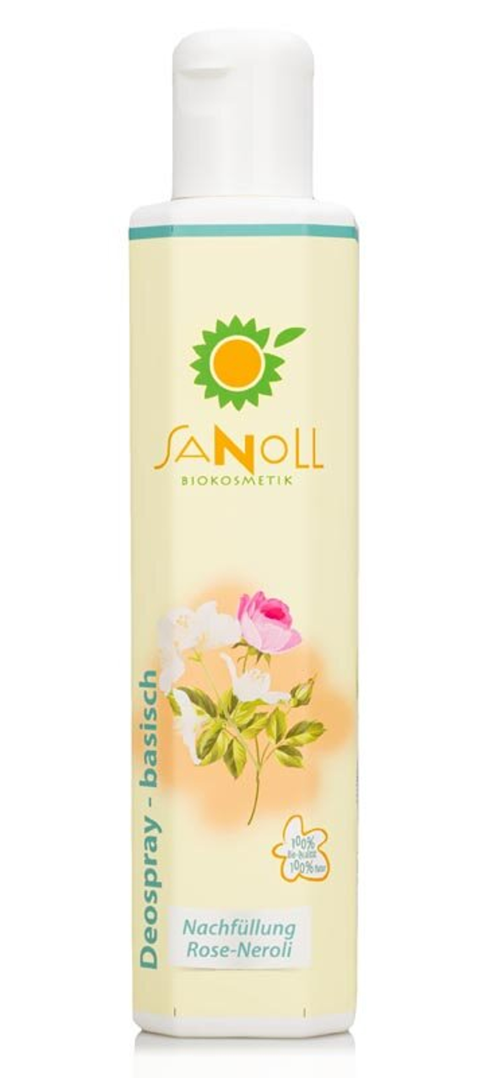 Сменный блок дезодоранта-спрея Sanoll с розой и нероли, щелочной., 200 мл