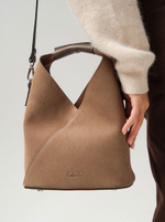 Замшевая сумка Rebecca DBR 31370 серо-коричневый