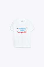 Футболка из ткани с эффектом потертости с принтом hello kitty © 2025 sanrio t-shirt