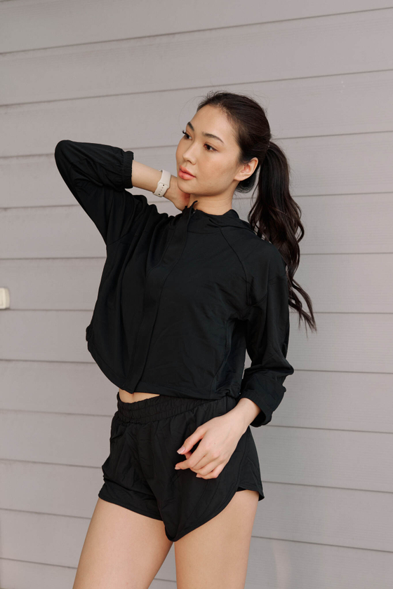 ВЕТРОВКА+ШОРТЫ WELL (черный)