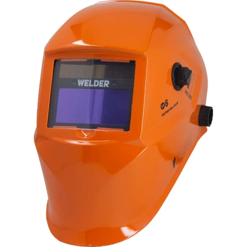 Маска сварочная WELDER PRO Ф6 Хамелеон 93x43 мм, DIN 4/9-13 (Внеш. регул), оранжевая WDP-Ф6-П оранж