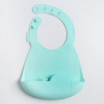 4601146 Нагрудник детский, силиконовый «Слоник», с карманом