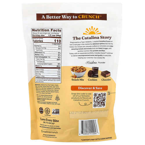 Catalina Crunch, протеиновая хлопья, со вкусом тыквы, 227 г (8 унций)