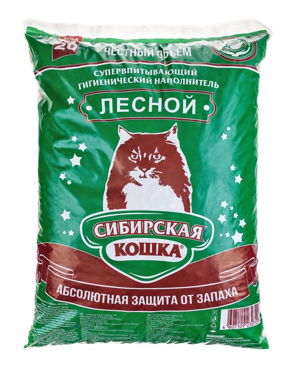 Наполнитель для кошачьего туалета, Сибирская Кошка 