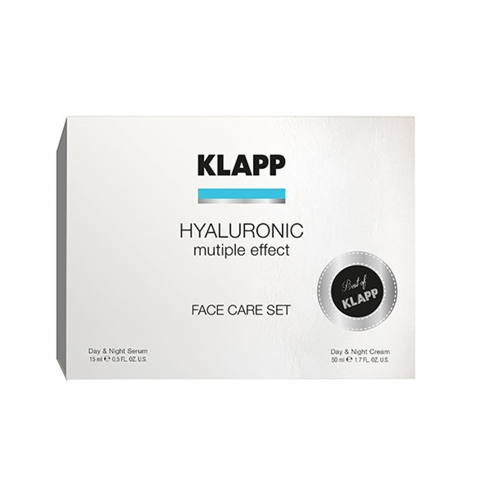 Набор по уходу за лицом Klapp Hyaluronic Face Care Set