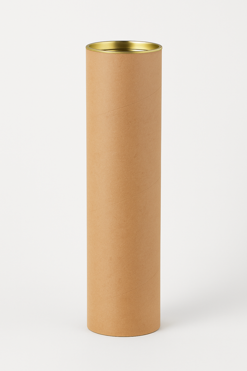 Картонный тубус с крышкой Ø63 мм, 330 мм