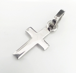 Подвеска-крестик "Эстерелла", серебро 925*, родированное покрытие/Ф