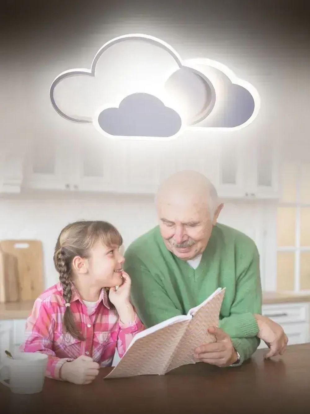 Люстра в детскую комнату светодиодная с пультом 120Вт 20 кв.м. 3200-5600К