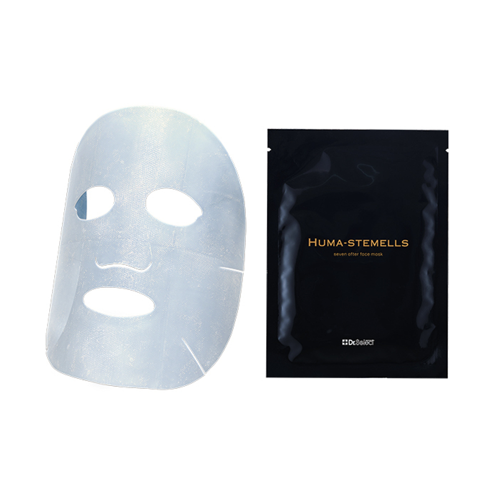 HUMA-STEMELLS Интенсивная увлажняющая маска на основе биоцеллюлозы- Seven After Face Mask, 30 мл*4 шт