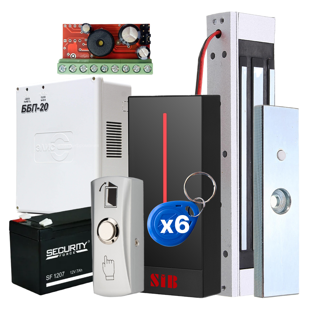 Комплект системы контроля доступа СКУД "COMFORT" с замком на 180 кг и аккумулятором