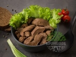 Готовое блюдо "Печень говяжья в собственном соку" 250 г. (Кронидов) 4шт 1кг