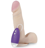 Вибромассажер неоскин Best Cock 6 с пультом ДУ телесный 19 см