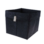 Корзина для хранения "Фетр", Д230 Ш230 В265, черный