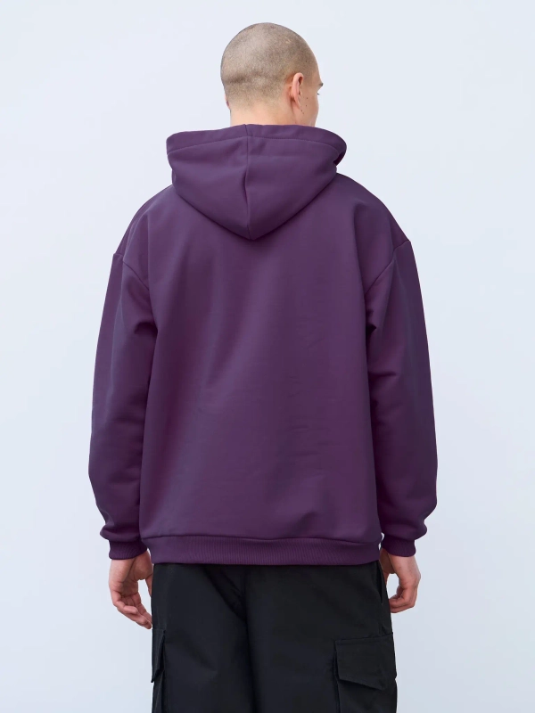 Худи оверсайз без начеса (базиликовый)