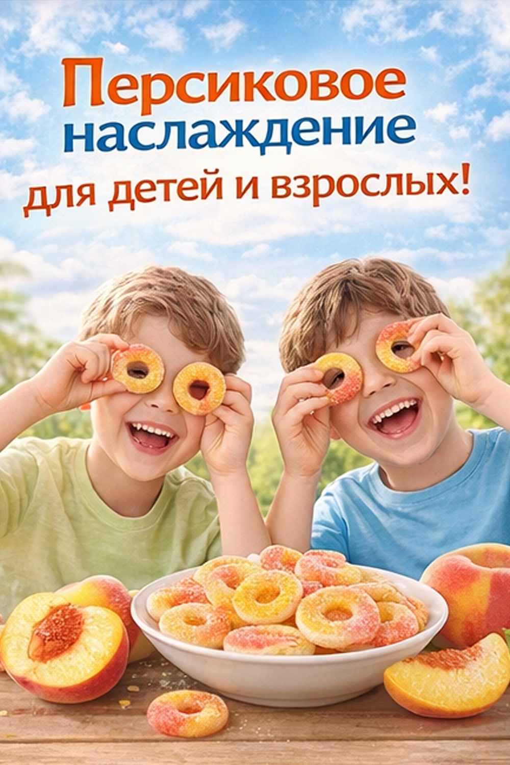 KrutFrut , Колечки со вкусом персика, мармелад жевательный