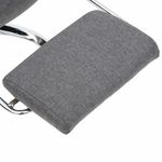 Кресло офисное CROMEX (КРОМЕКС) "Chill MS-005", с функцией вибромассажа, подножка, ткань, серое, 532959