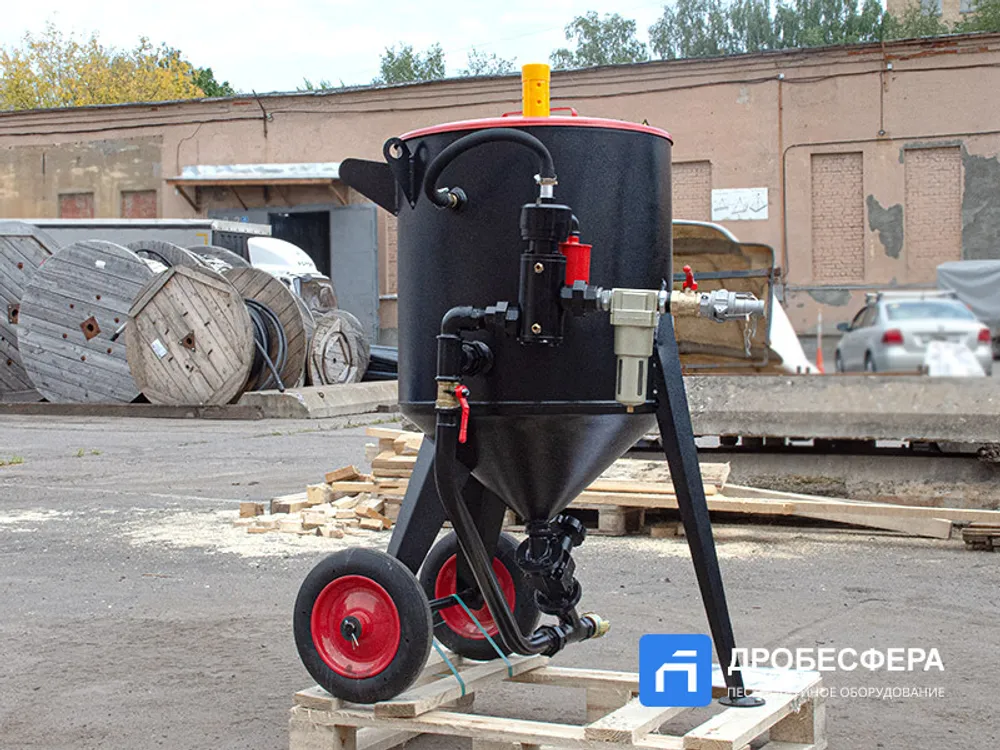 Пескоструйный аппарат PST-PS-160-3 с ДУ и влагоотделителем
