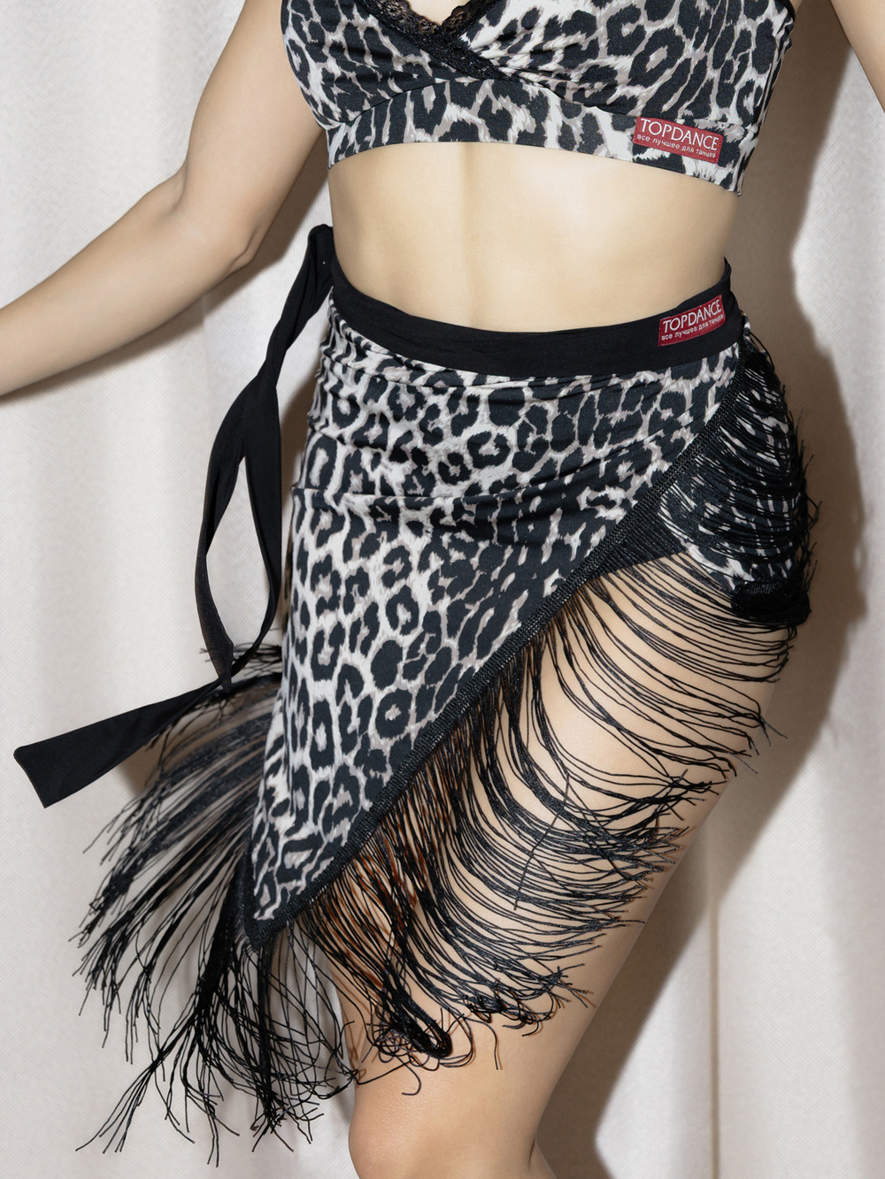 Юбка-платок с бахромой