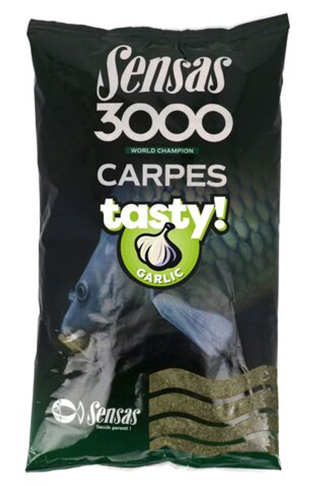 Прикормка Sensas 3000 CARP TASTY Garlic 1кг